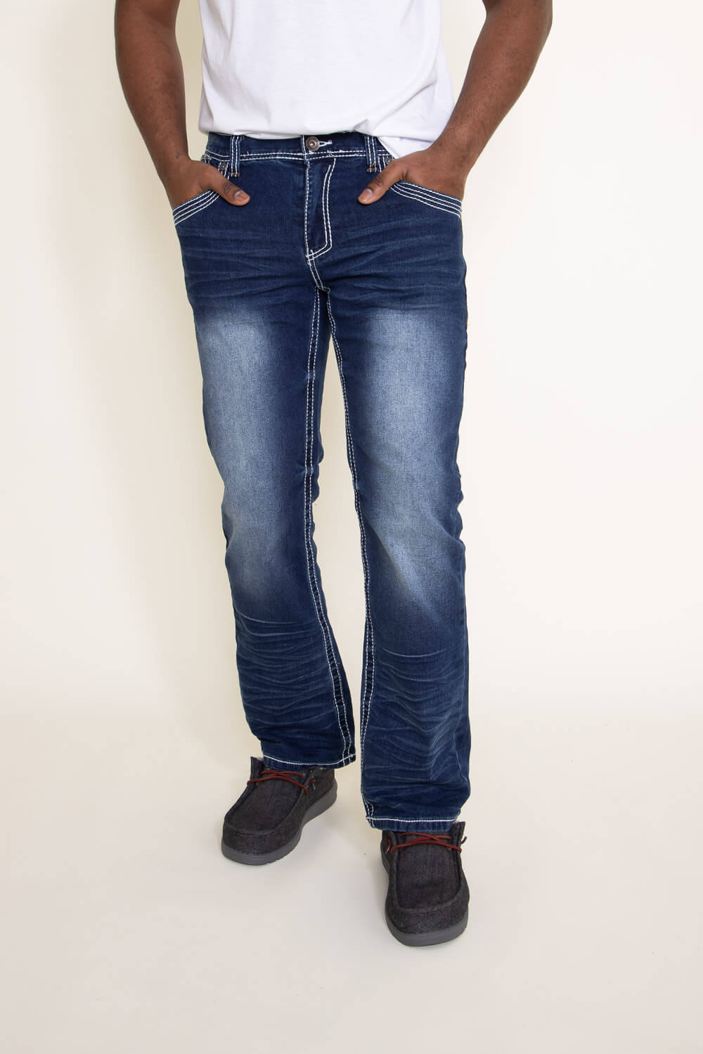 True Luck Livingston Bootcut Stretch Jeans for Men | TL17150055